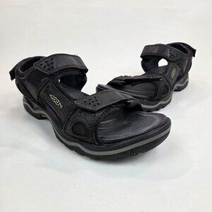 KEEN Rialto II 3 Point Sandals Brown Leather Hiking Outdoor Men's Size 8.5